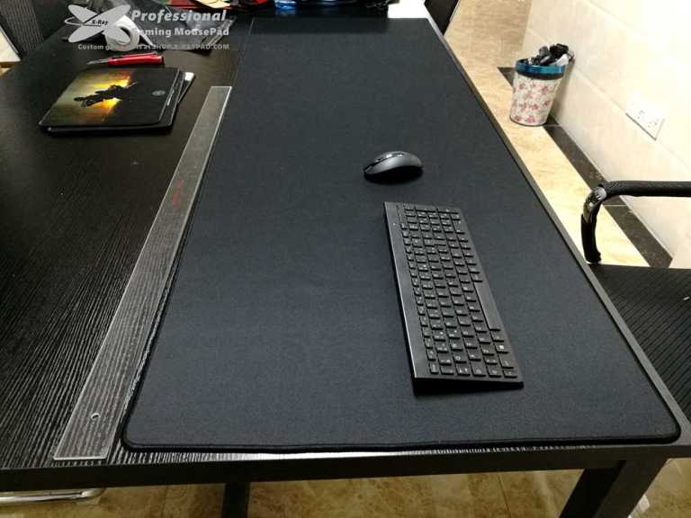 custom giant black mouse pads